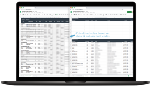 Automated budget actuals